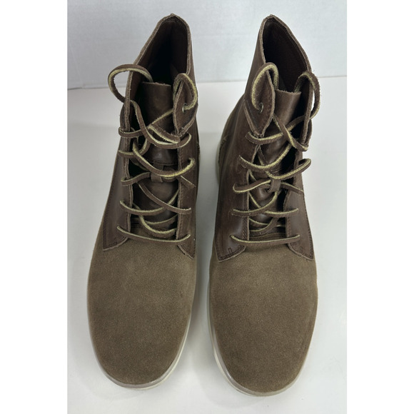 UGG Lamont Leather Chukka Boots Men's 11.5 Chestnut Brown Laced Shoes Uggs - Picture 2 of 12